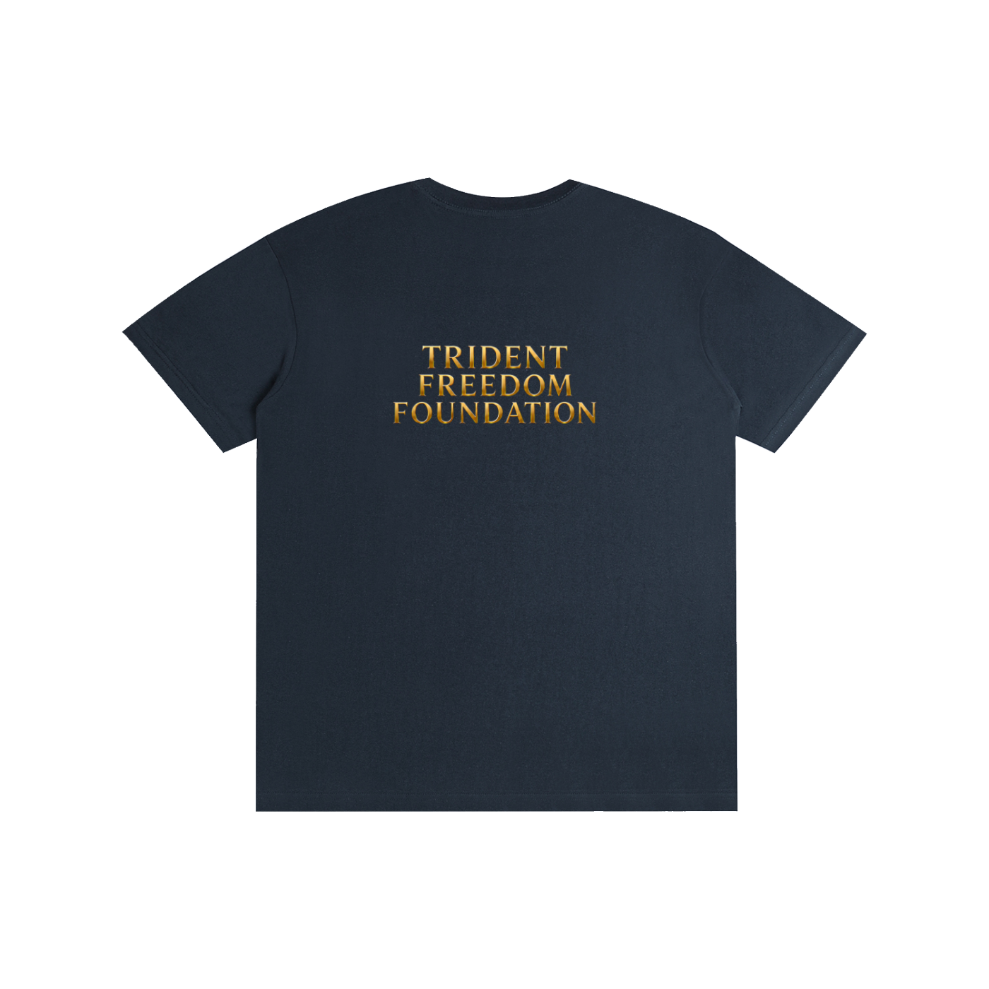 Pure Cotton Unisex T-Shirt |Half Logo White Front | TFF Back