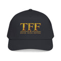 TFF Embroidered Baseball Cap — Gold Lettering Mid Profile Hat