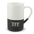 Speckled Two-Tone Ceramic TFF Mug — 13oz Engraved Coffee Cup