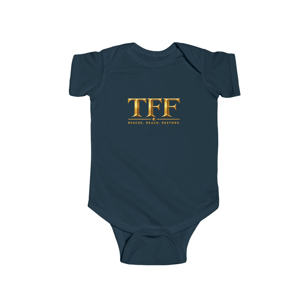 TFF Gold Monogram Infant Bodysuit