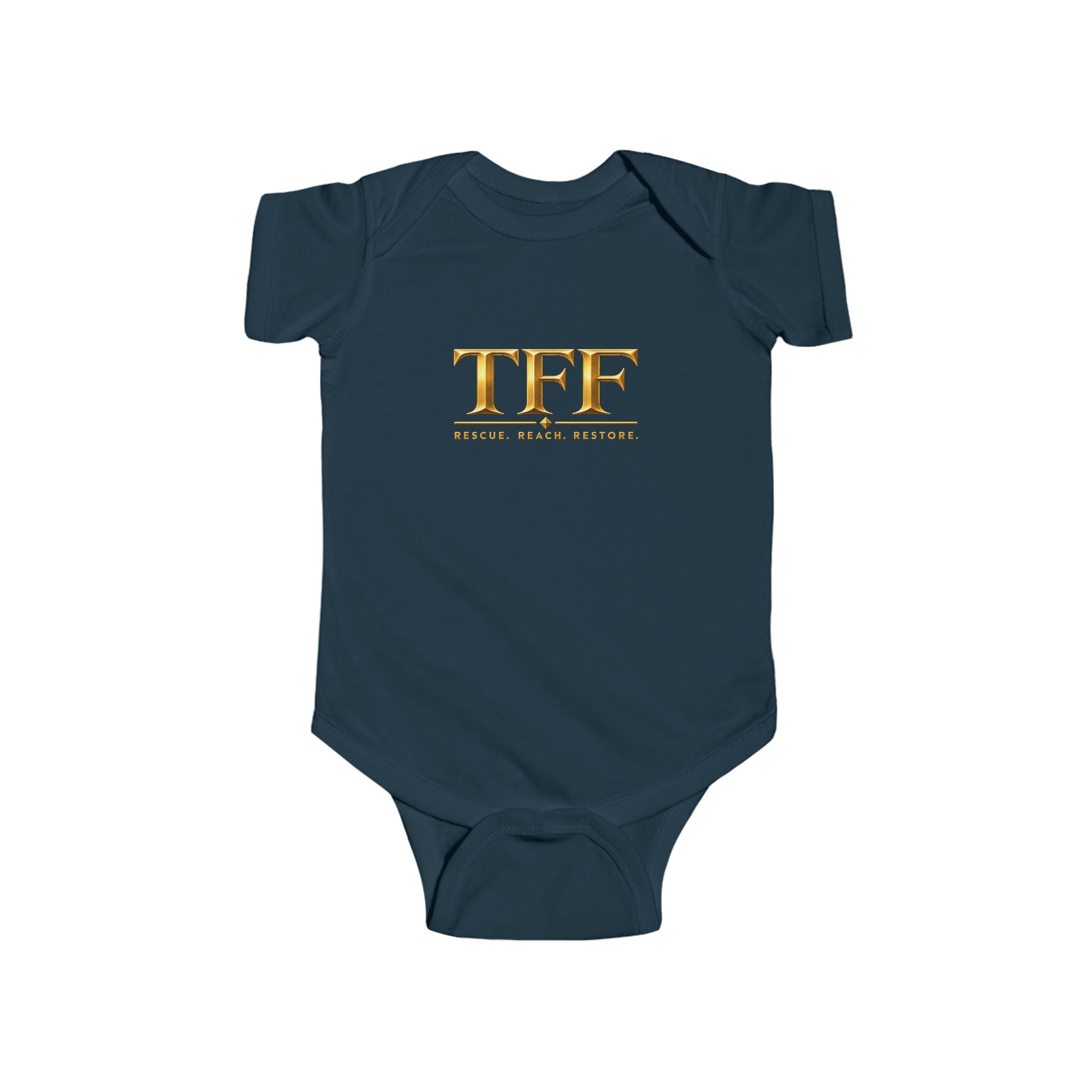 TFF Gold Monogram Infant Bodysuit
