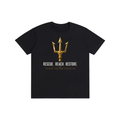 Pure Cotton Unisex T-Shirt |Half Logo White Front | TFF Back